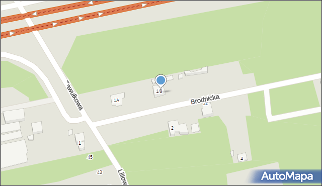 Warszawa, Brodnicka, 3, mapa Warszawy
