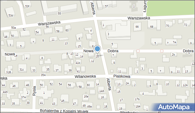 Warszawa, Brata Alberta, 10, mapa Warszawy