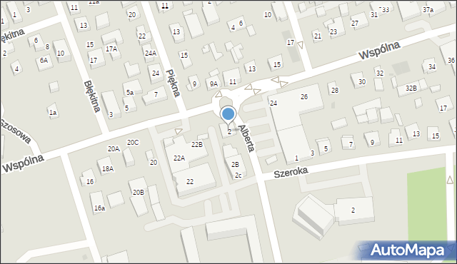 Warszawa, Brata Alberta, 2, mapa Warszawy