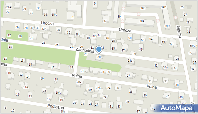 Warszawa, Brata Alberta, 28, mapa Warszawy