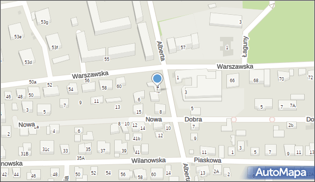 Warszawa, Brata Alberta, 4a, mapa Warszawy