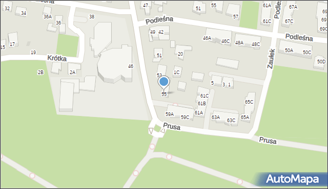 Warszawa, Brata Alberta, 55, mapa Warszawy