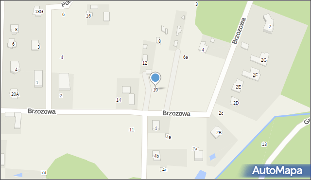 Warszawianka, Brzozowa, 10, mapa Warszawianka