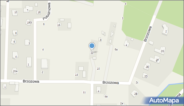 Warszawianka, Brzozowa, 12, mapa Warszawianka