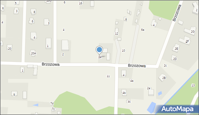 Warszawianka, Brzozowa, 14, mapa Warszawianka