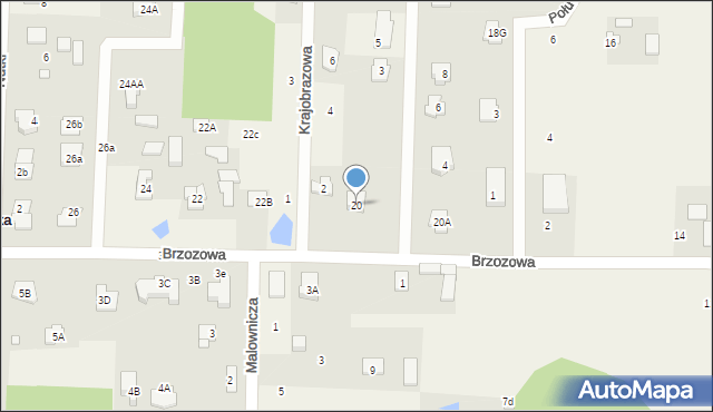 Warszawianka, Brzozowa, 20, mapa Warszawianka