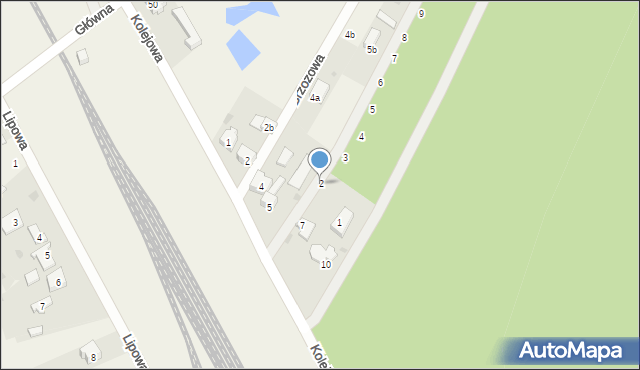 Wąwał, Brzozowa, 2, mapa Wąwał