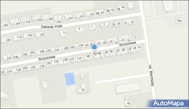 Wawrów, Brzozowa, 7D, mapa Wawrów