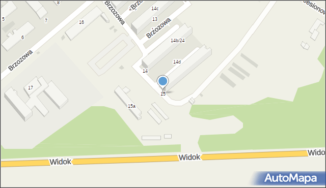 Wiechlice, Brzozowa, 15, mapa Wiechlice