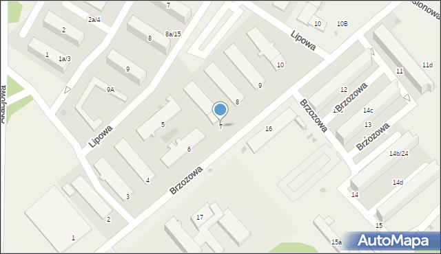 Wiechlice, Brzozowa, 7, mapa Wiechlice