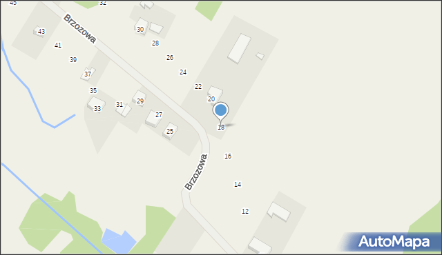 Wierzbica, Brzozowa, 18, mapa Wierzbica