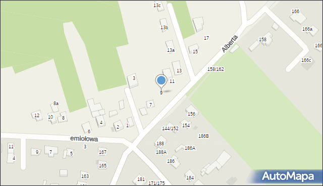 Wierzchowisko, Brata Alberta, 9, mapa Wierzchowisko