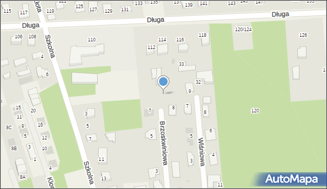 Wierzchowisko, Brzoskwiniowa, 10, mapa Wierzchowisko