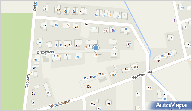 Wilczyce, Brzozowa, 12, mapa Wilczyce