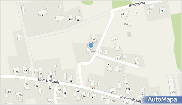 Wilkanowo, Brzozowa, 2, mapa Wilkanowo