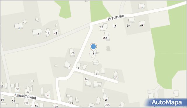 Wilkanowo, Brzozowa, 5, mapa Wilkanowo