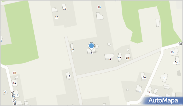 Wilkanowo, Brzozowa, 6, mapa Wilkanowo