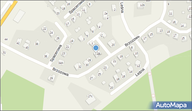 Wilkasy, Brzozowa, 26, mapa Wilkasy