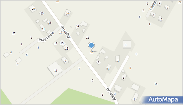 Wilków, Brzeziny, 10, mapa Wilków