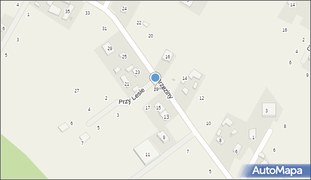Wilków, Brzeziny, 19, mapa Wilków