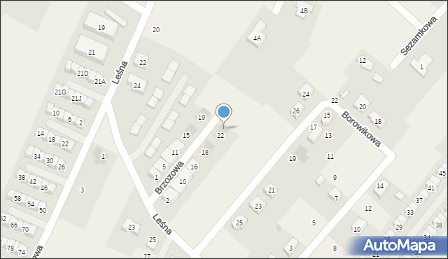 Wilkszyn, Brzozowa, 24, mapa Wilkszyn