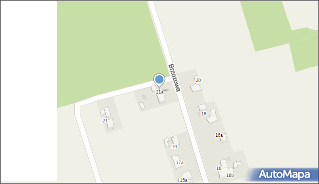 Wisła Wielka, Brzozowa, 21a, mapa Wisła Wielka
