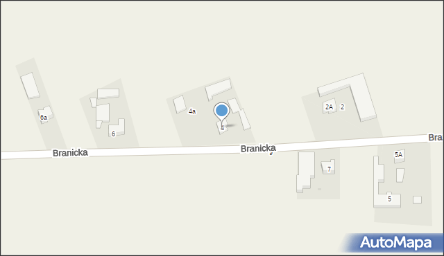 Wohyń, Branicka, 4, mapa Wohyń