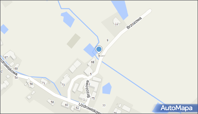 Wojcieszyce, Brzozowa, 7, mapa Wojcieszyce