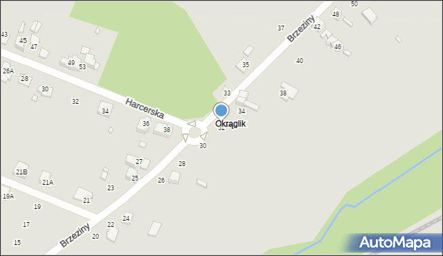 Wojkowice, Brzeziny, 32, mapa Wojkowice