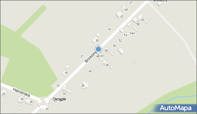 Wojkowice, Brzeziny, 44, mapa Wojkowice