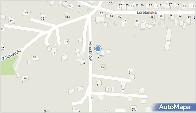 Wojnicz, Braci Mirochnów, 1, mapa Wojnicz