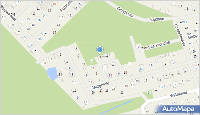 Wojnówko, Brzezina, 9, mapa Wojnówko