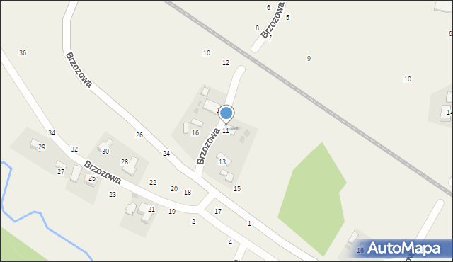 Wola Filipowska, Brzozowa, 11, mapa Wola Filipowska