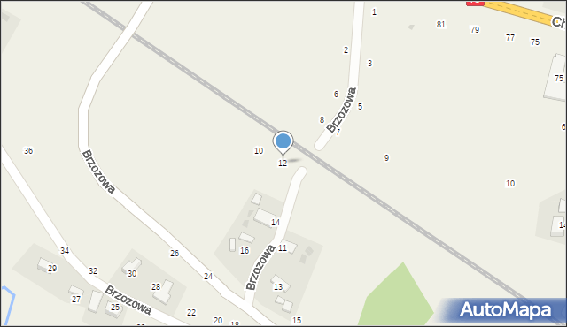 Wola Filipowska, Brzozowa, 12, mapa Wola Filipowska