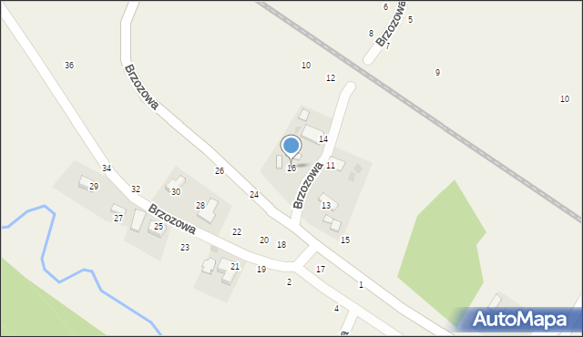 Wola Filipowska, Brzozowa, 16, mapa Wola Filipowska