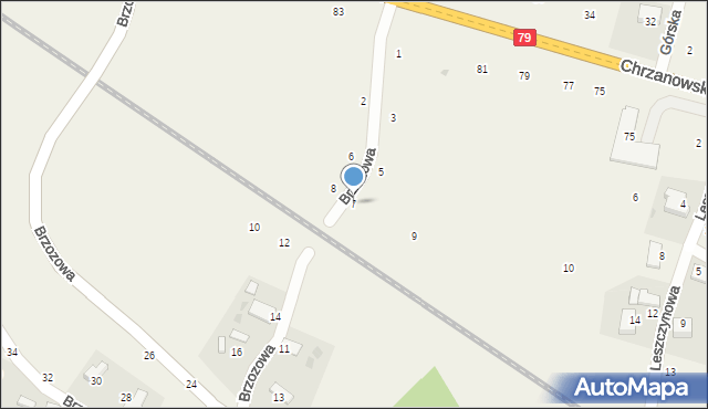 Wola Filipowska, Brzozowa, 7, mapa Wola Filipowska