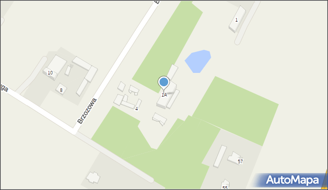 Wola Przypkowska, Brzozowa, 1A, mapa Wola Przypkowska