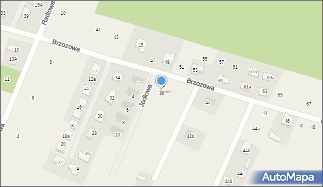 Wola Rasztowska, Brzozowa, 38, mapa Wola Rasztowska