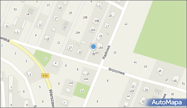 Wola Rasztowska, Brzozowa, 39, mapa Wola Rasztowska