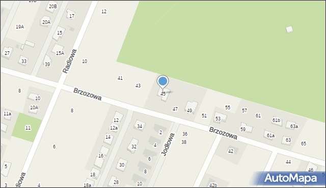 Wola Rasztowska, Brzozowa, 45, mapa Wola Rasztowska