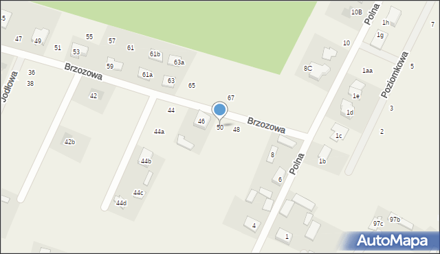 Wola Rasztowska, Brzozowa, 50, mapa Wola Rasztowska