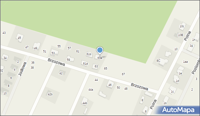 Wola Rasztowska, Brzozowa, 63a, mapa Wola Rasztowska