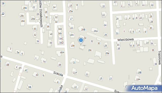 Wołomin, Brzozowa, 28d, mapa Wołomin