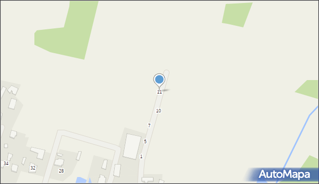 Wręczyca Mała, Brzozowa, 11, mapa Wręczyca Mała