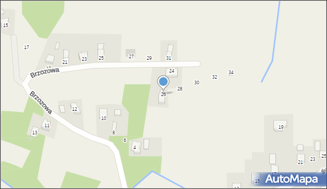 Wrocanka, Brzozowa, 26, mapa Wrocanka