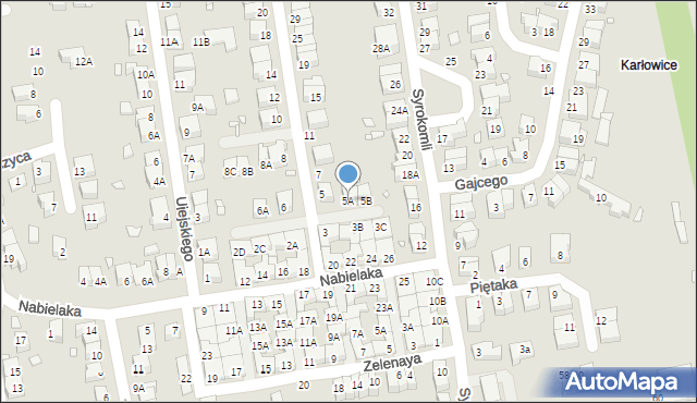 Wrocław, Brzechwy Jana, 5A, mapa Wrocławia