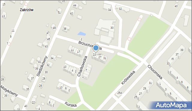 Wrocław, Brzuchowicka, 23, mapa Wrocławia