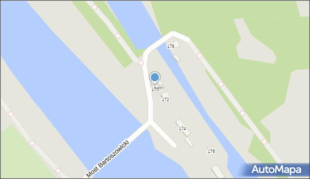 Wrocław, Braci Gierymskich, 170, mapa Wrocławia