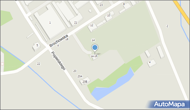 Wrocław, Brochowska, 16, mapa Wrocławia