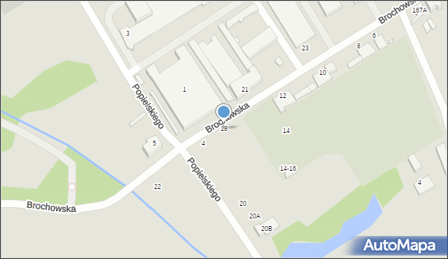 Wrocław, Brochowska, 18, mapa Wrocławia